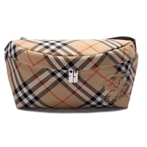 NEW!  BURBERRY CHECK CROSSBODY WAIST BELT FANNY PACK BAG AUTHENTIC NWT